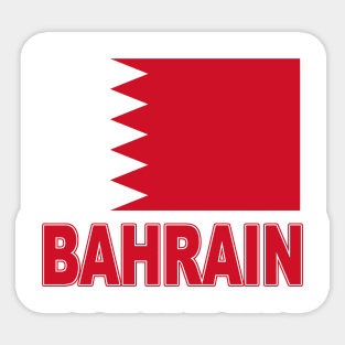 The Pride of Bahrain - National Flag Design Sticker